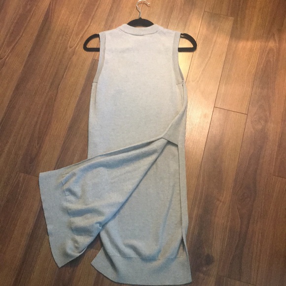 Wilfred Sleeveless Grey Sweater Dress - Picture 4 of 7